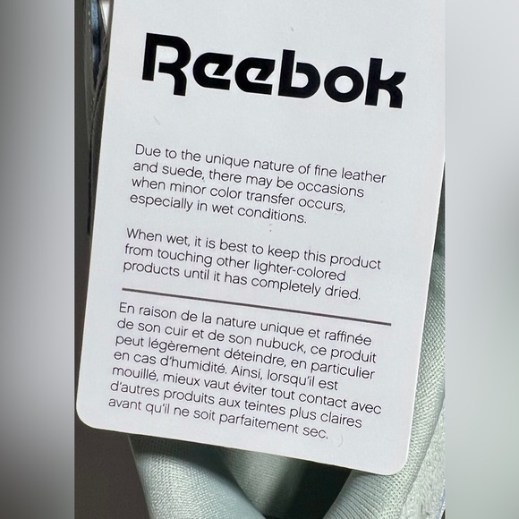 Reebok Classic Leather Lifestyle Sneakers in Sea Spray US Women’s 8.5 NWT - Picture 7 of 11